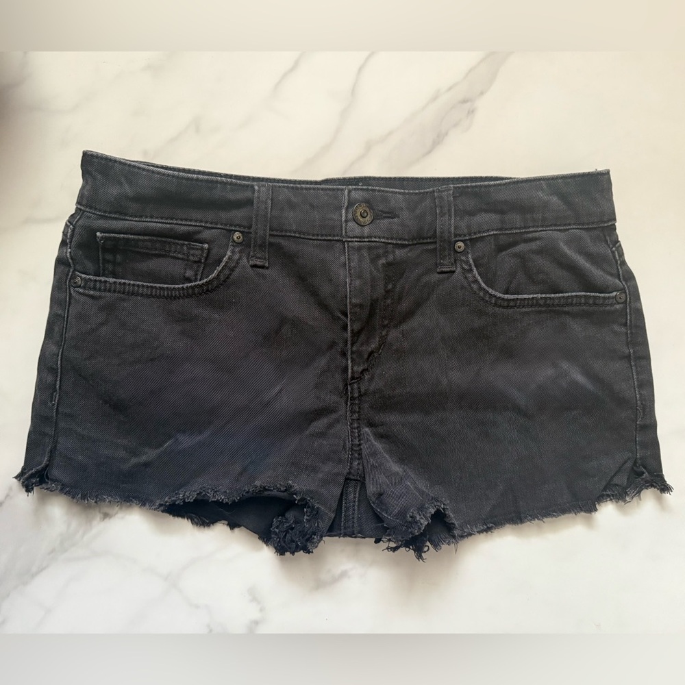 Joe's Jeans Distressed Charcoal Denim Shorts (size 27)